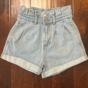 forever 21 paperbag high rise shorts